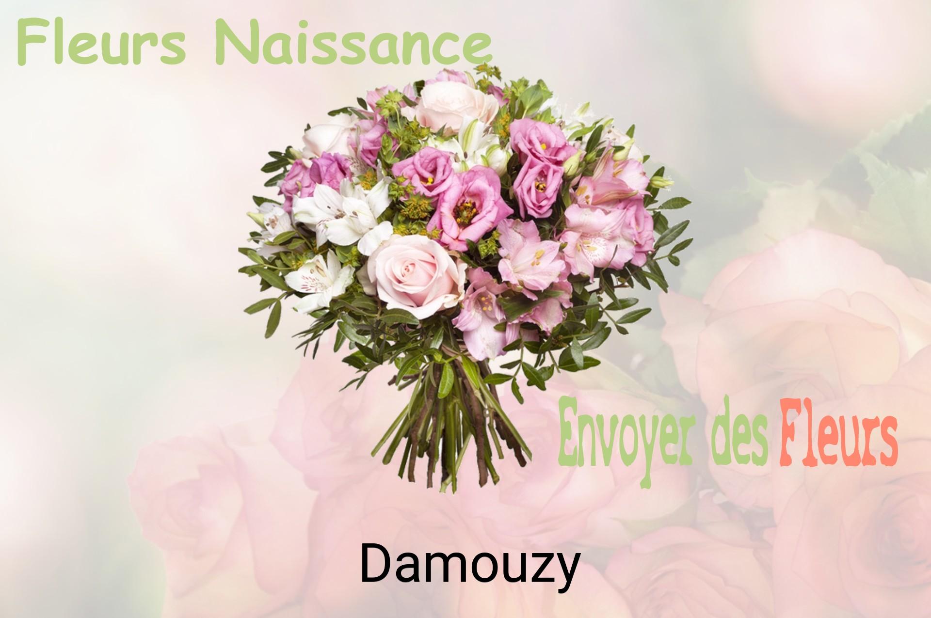 Bouquet de fleurs de naissance livré à Damouzy